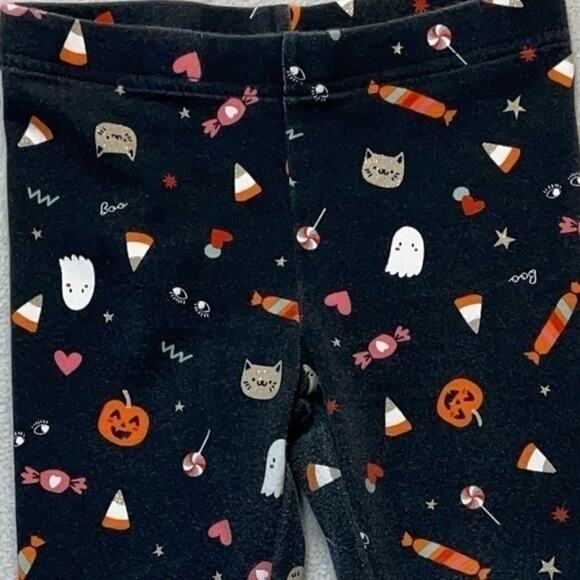 Carter’s Halloween Print Black Leggings Girl’s Size 5 - Picture 10 of 11
